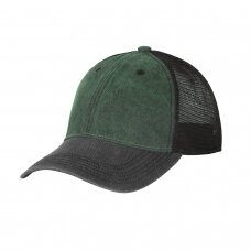 Kepurė - PLAIN TRUCKER CAP - Washed Dark Green (Helikon)
