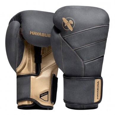 "Hayabusa" bokso pirštinės - T3 LX - Obsidian/Gold