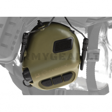 "Earmor" klausos apsauga/ausinės - M32H Tactical Communication Hearing Protector FAST - Foliage Green (25266) 5