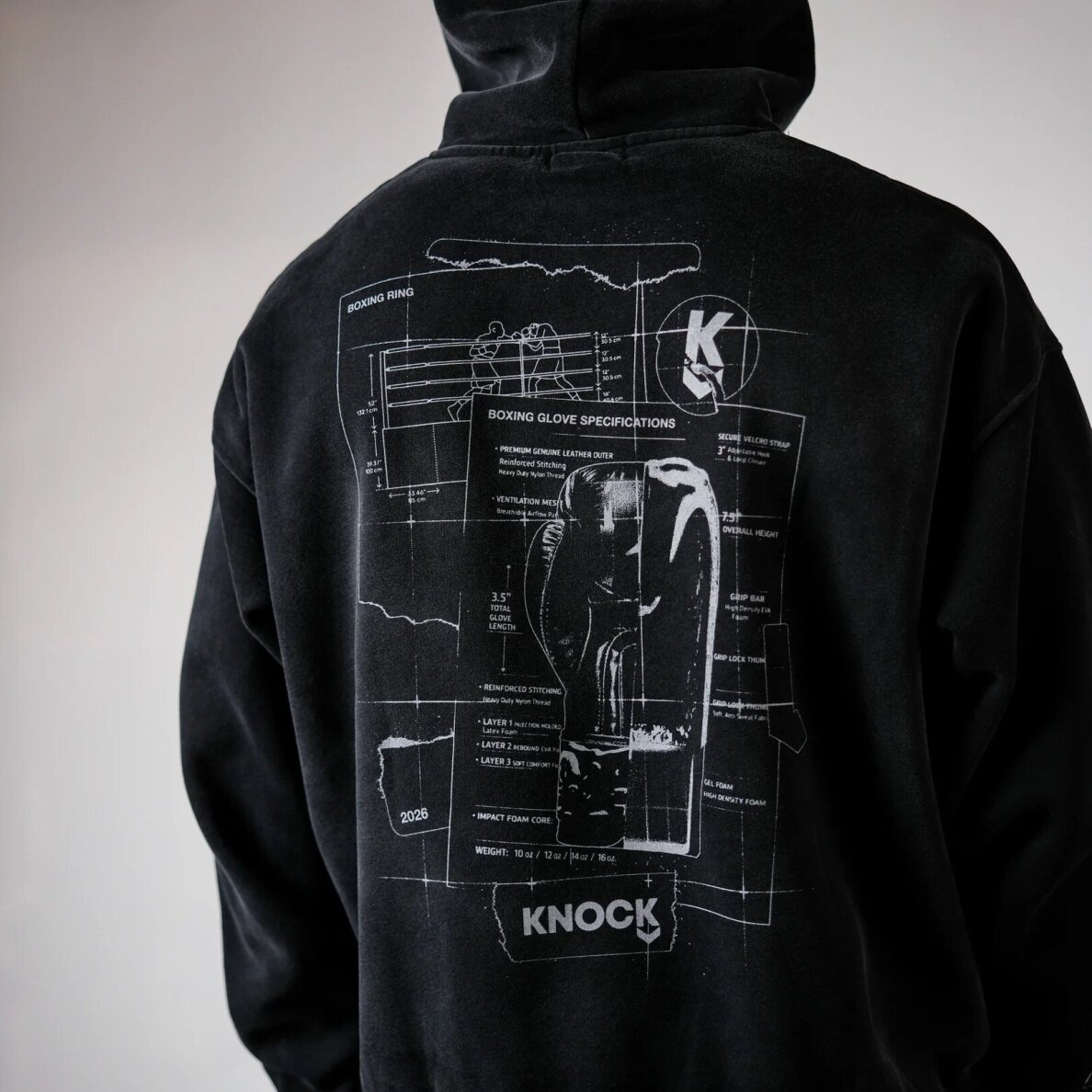 "Knock" džemperis - Blueprint Vintage Hoodie 3 "Knock" džemperis - Blueprint Vintage Hoodie 3