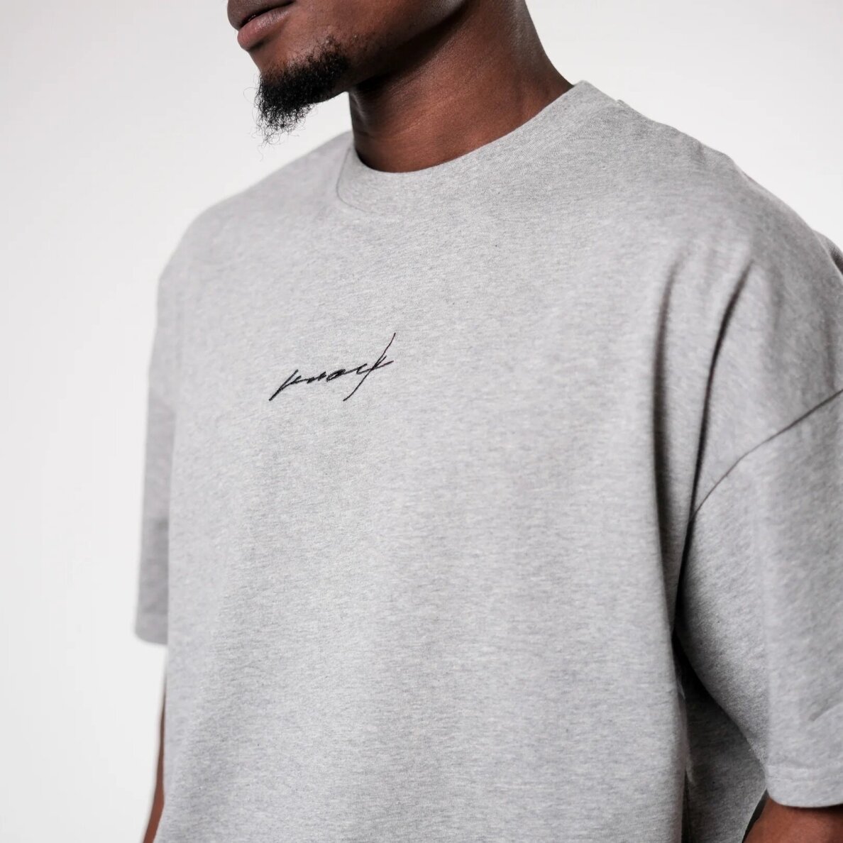"Knock" marškinėliai - Mid County Heavy Tee - Grey 4