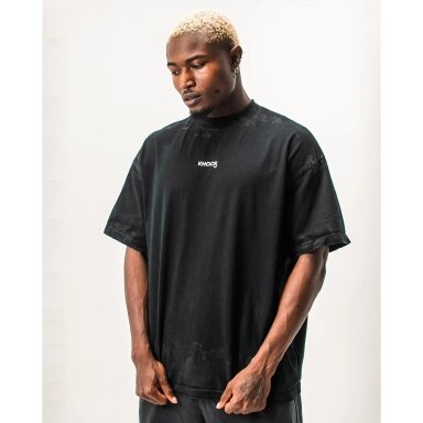 "Knock" T-Shirt - Brush Brickbound - Black