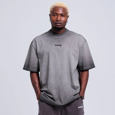 "Knock" marškinėliai - Brush Brickbound Tee - Grey