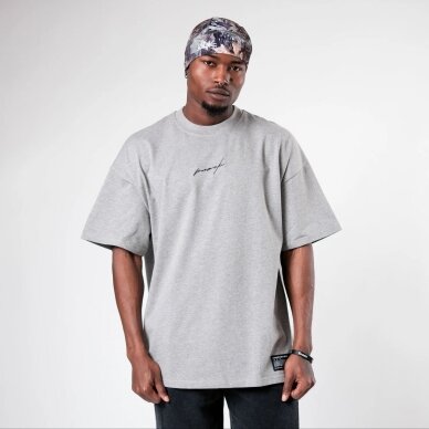 "Knock" marškinėliai - Mid County Heavy Tee - Grey