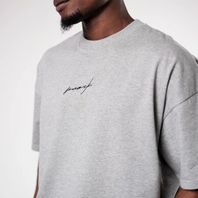 "Knock" marškinėliai - Mid County Heavy Tee - Grey 4