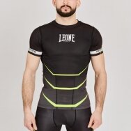 "Leone1947" MMA marškinėliai trump. rankov. Revo Fluo - Black (AB927F-01)