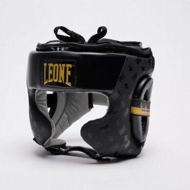 "Leone 1947" bokso šalmas DNA - Black (CS445-01) 1