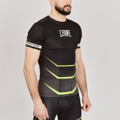 "Leone1947" MMA marškinėliai trump. rankov. Revo Fluo - Black (AB927F-01) 1