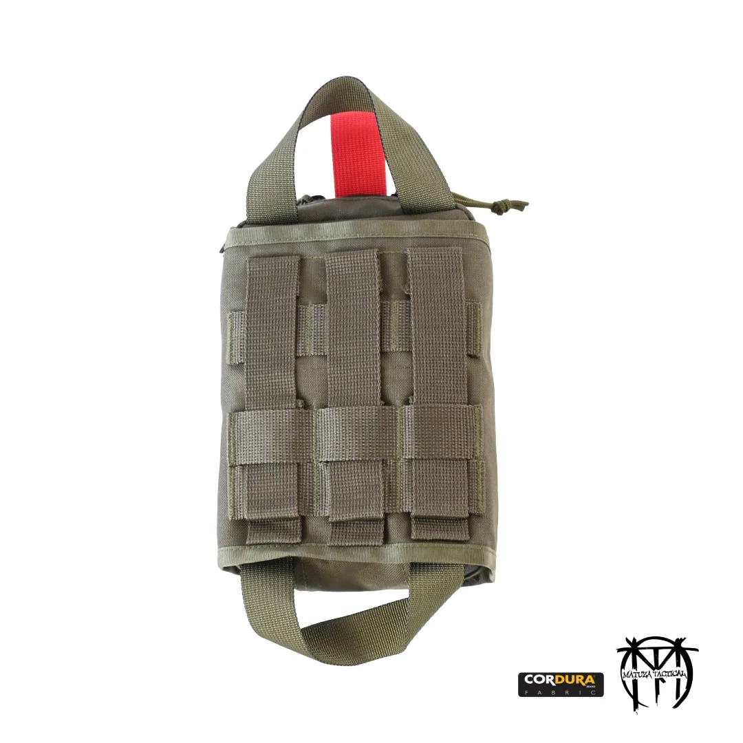 "Matuza Tactical" PMP priemonių dėklas Mod. 3.2 (vertikalus) - RAL7013 2 "Matuza Tactical" PMP priemonių dėklas Mod. 3.2 (vertikalus) - RAL7013 2