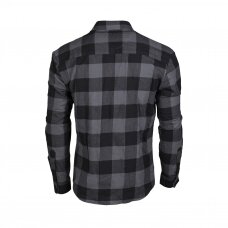Marškiniai - Flannel Shirt Light - Black/Grey (Mil-tec)