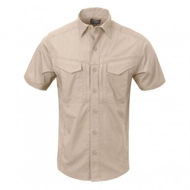 Marškiniai trumpom rankovėm - DEFENDER MK2 POLYCOTTON RIPSTOP - Olive Green (Helikon) 1