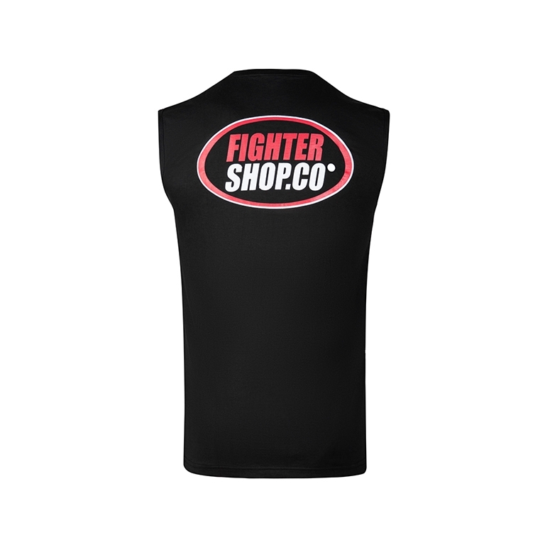 "Royal" Sleeveless T-Shirt - Black 1