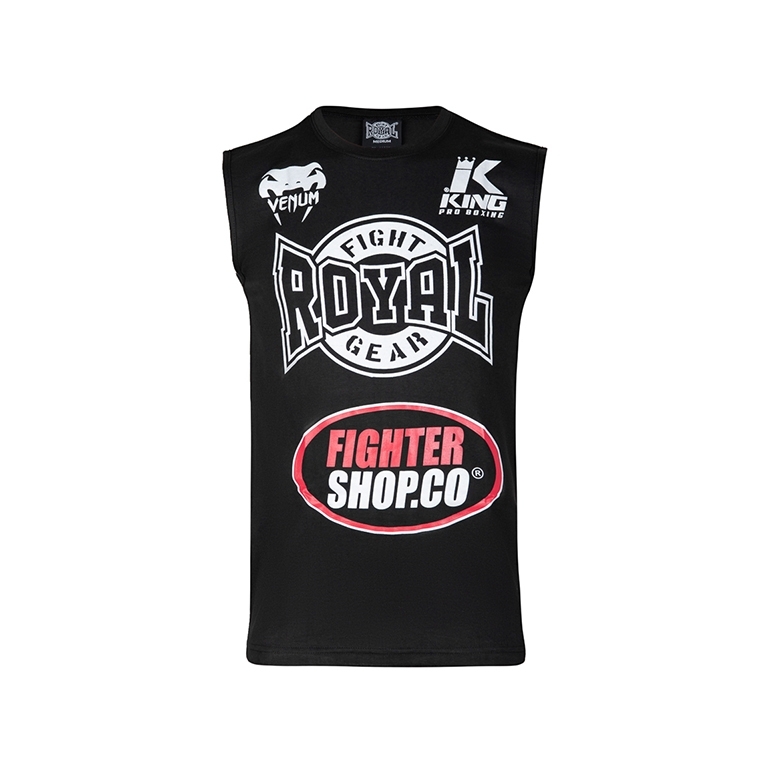 "Royal" Sleeveless T-Shirt - Black "Royal" Sleeveless T-Shirt - Black