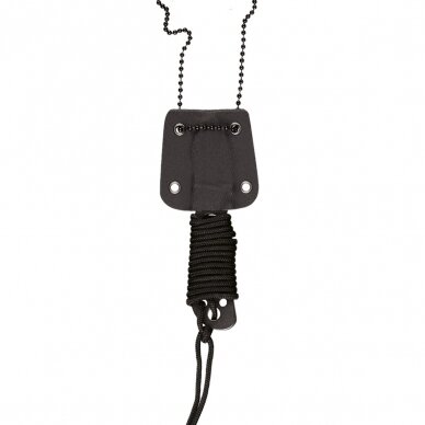 "MIL-TEC" kompaktiškas peilis - PARACORD NECK KNIFE WITH CHAIN 9 CM (15398300) 1 "MIL-TEC" kompaktiškas peilis - PARACORD NECK KNIFE WITH CHAIN 9 CM (15398300) 1