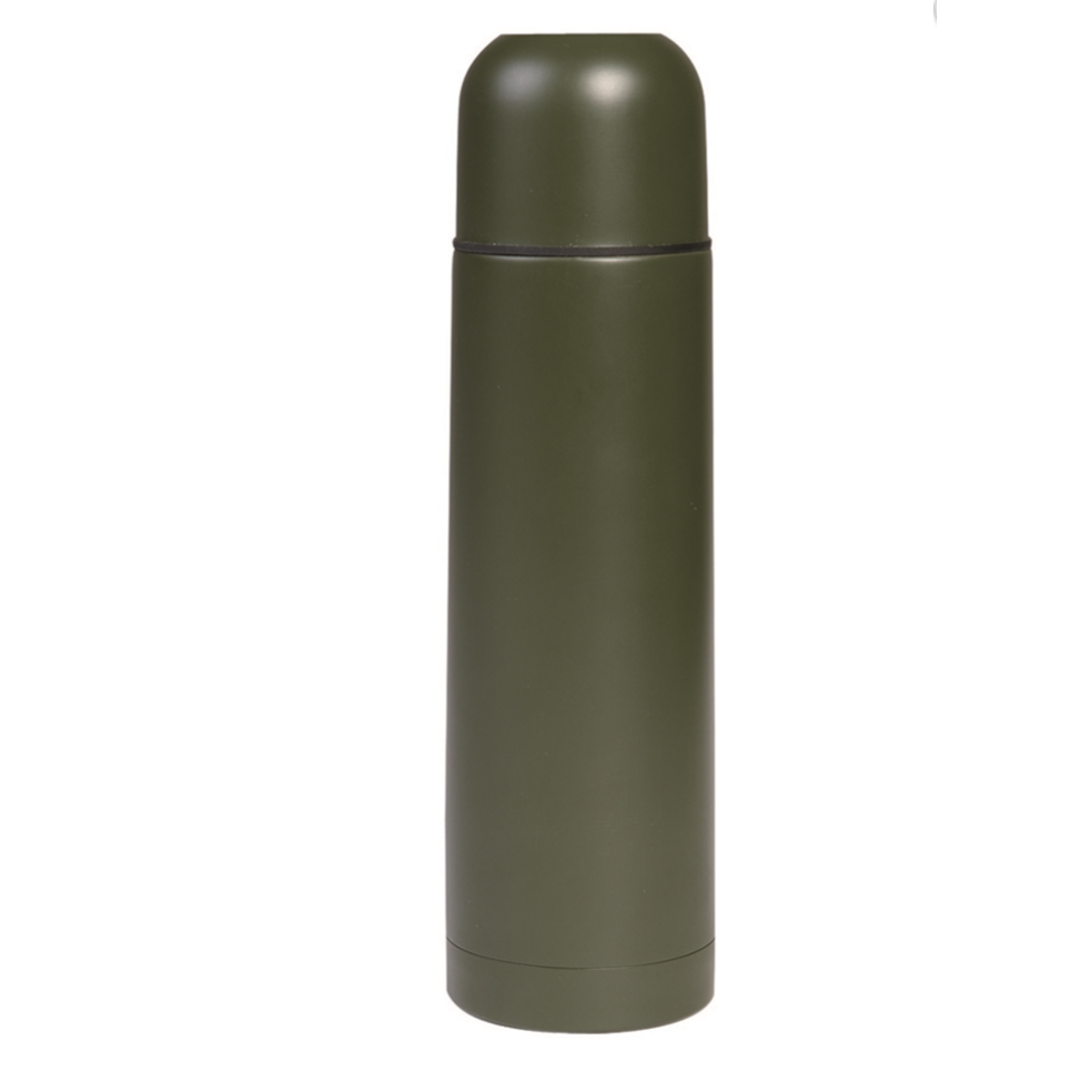 "MIL-TEC" termosas - VACUUM THERMOS BOTTLE STEEL 0.5L - OLIVE
