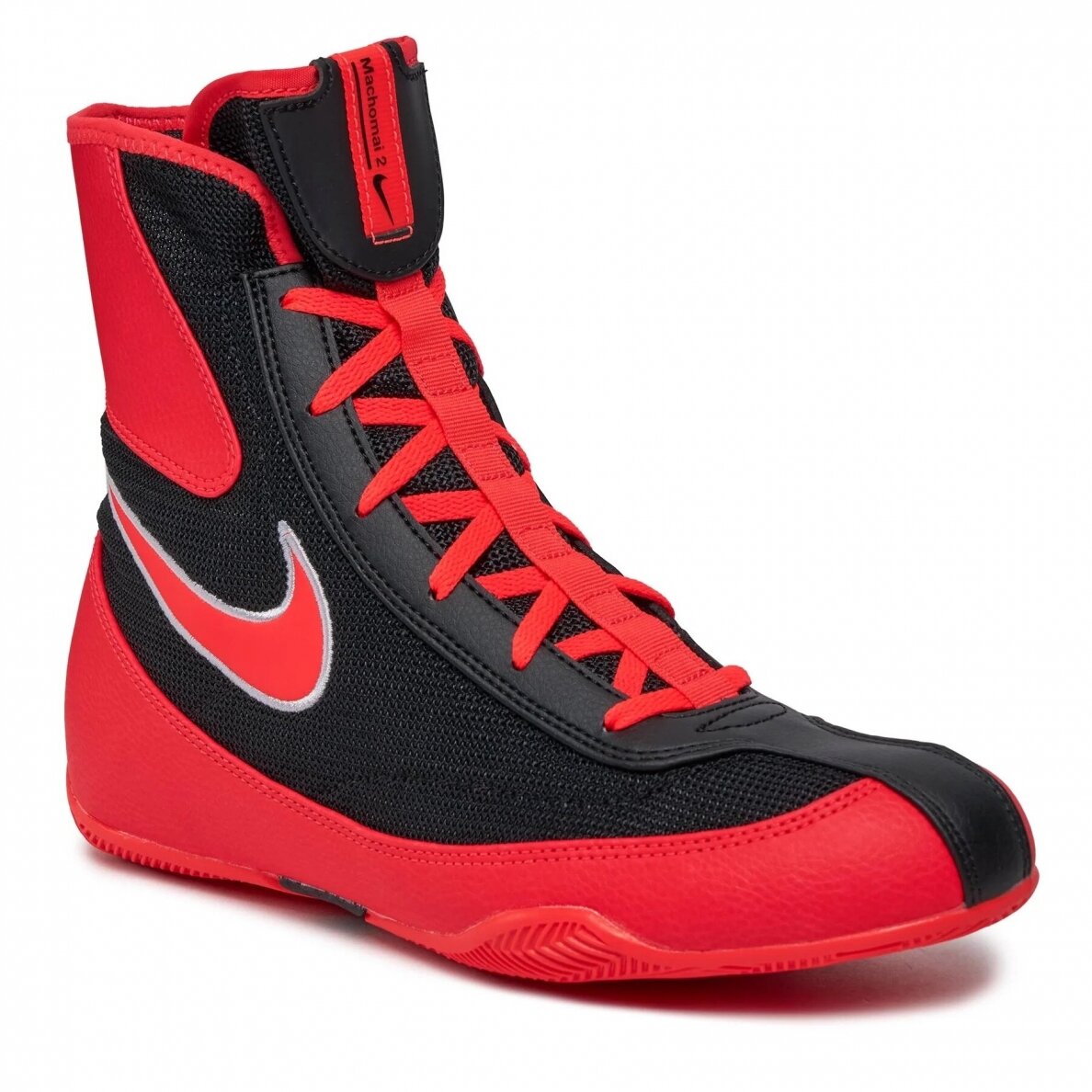 "Nike" Machomai II Boxing Shoes – Black/Red