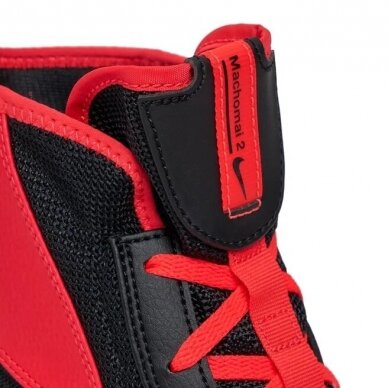"Nike" Machomai II Boxing Shoes – Black/Red 4 "Nike" Machomai II Boxing Shoes – Black/Red 4