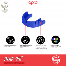 "OPRO" dantų apsauga Snap-Fit Adult - Jet Black