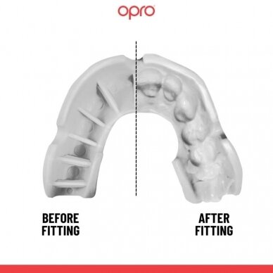 "OPRO" Mouthguard Self-Fit Bronze - White 1 "OPRO" Mouthguard Self-Fit Bronze - White 1