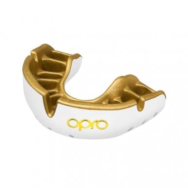 "OPRO" Mouthguard Self-Fit Gold - White/Gold
