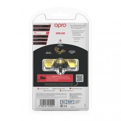 "OPRO" Mouthguard Self-Fit Gold - Black/Gold 5