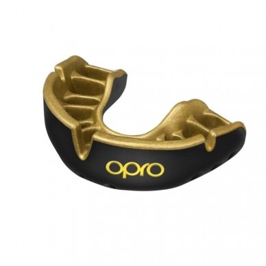 "OPRO" Mouthguard Self-Fit Gold - Black/Gold "OPRO" Mouthguard Self-Fit Gold - Black/Gold