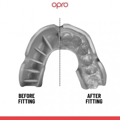 "OPRO" Mouthguard GEN5 Silver Jaws - Black/Silver 1