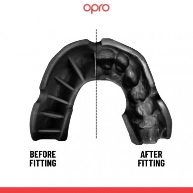 "OPRO" Mouthguard Self-Fit Bronze - Black 1