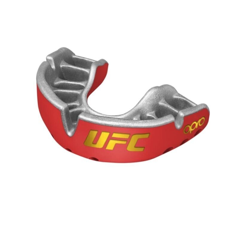 "OPRO" Mouthguard Self-Fit UFC Gold - Red/Silver