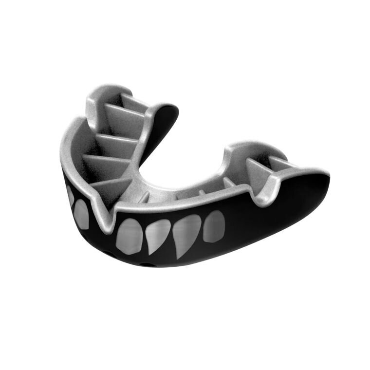 "OPRO" Mouthguard GEN5 Silver Jaws - Black/Silver