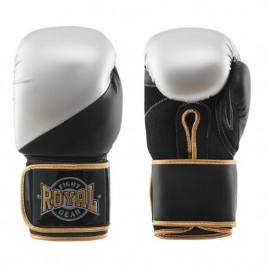 "Royal" bokso pirštinės Champion - SIlver/Black