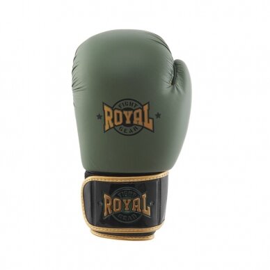 "Royal" Leather Boxing Gloves Top - Khaki 1