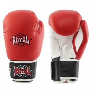 "Royal" Leather Boxing Gloves Top - Red