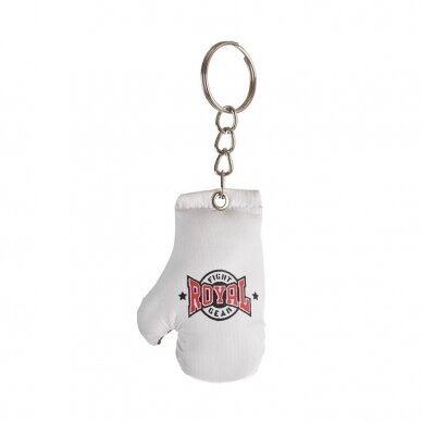 "Royal" Keyring Mini Boxing Glove - White "Royal" Keyring Mini Boxing Glove - White