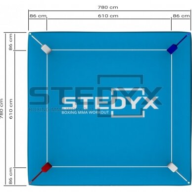 Ringas - OLYMPIC BOXING RING STEDYX | AIBA 6