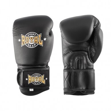 "Royal" odinės bokso pirštinės Impact - Black "Royal" odinės bokso pirštinės Impact - Black