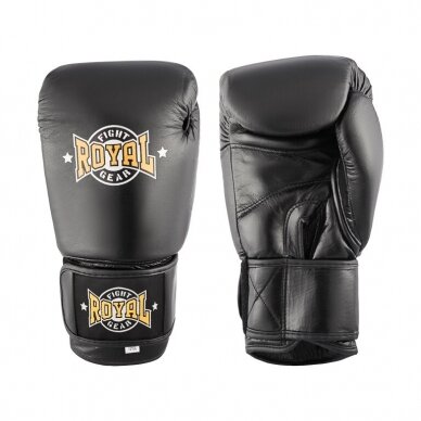 "Royal" Leather Boxing Gloves Impact Evo - Black