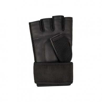 Royal" Leather Weightlifting Gloves - Black 2 Royal" Leather Weightlifting Gloves - Black 2