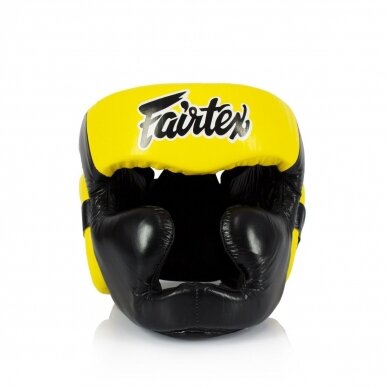 "Fairtex" šalmas - HG13 - black yellow 1