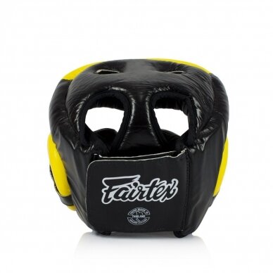 "Fairtex" šalmas - HG13 - black yellow 3