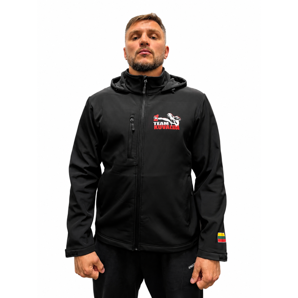 "Sergej Maslobojev" Neoprene Zip Hoodie - Team Kuvalda Logo