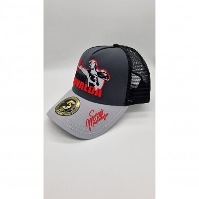 "Sergej Maslobojev" vardinė kepurė - Curved Trucker - Black/Grey "Sergej Maslobojev" vardinė kepurė - Curved Trucker - Black/Grey