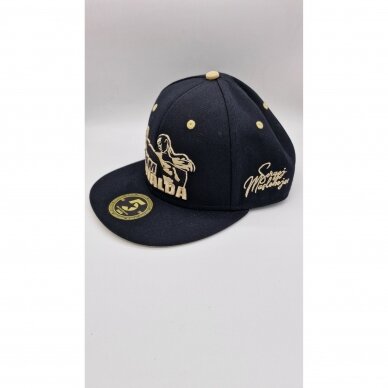 "Sergej Maslobojev" Personalized Cap – Flat Snapback – Black/Gold