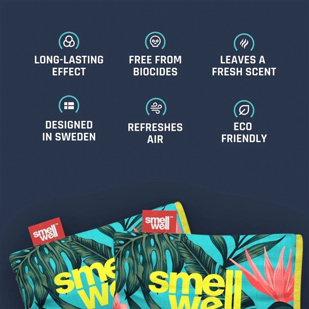 "SmellWell" Shoe and Boxing Glove Care – Antibacterial Deodorizing Bags (2 pcs.) – Hawaii Floral 4