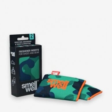 "SmellWell" avalynės bei bokso pirštinių priežiūra - antibakteriniai maišeliai (2vnt.) - Camo Green 2 "SmellWell" avalynės bei bokso pirštinių priežiūra - antibakteriniai maišeliai (2vnt.) - Camo Green 2