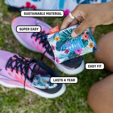 "SmellWell" Shoe and Boxing Glove Care – Antibacterial Deodorizing Bags (2 pcs.) – Hawaii Floral 5