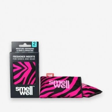 "SmellWell" avalynės bei bokso pirštinių priežiūra - antibakteriniai maišeliai (2vnt.) - Pink Zebra
