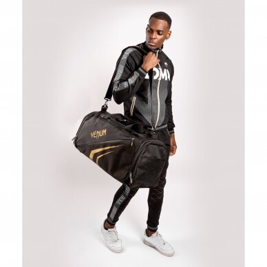 Venum Trainer Lite Evo Sports Bag – Black/Gold 8 Venum Trainer Lite Evo Sports Bag – Black/Gold 8