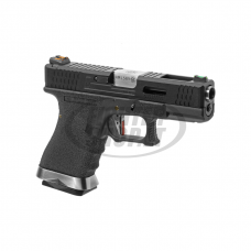 Šratasvydžio pistoletas - G-Force 19 BK Silver Barrel Metal Version GBB - Black (WE)
