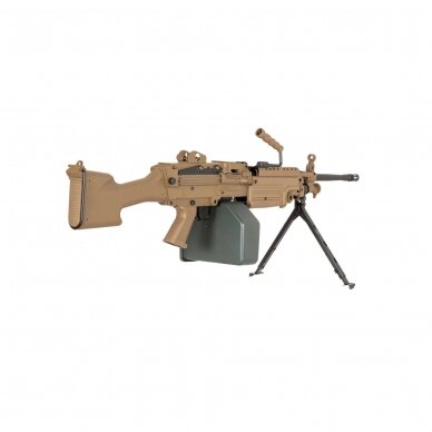 Šratasvydžio kulkosvaidis - SA-249 MK2 CORE™ Machine Gun Replica - Tan (Specna Arms) 4